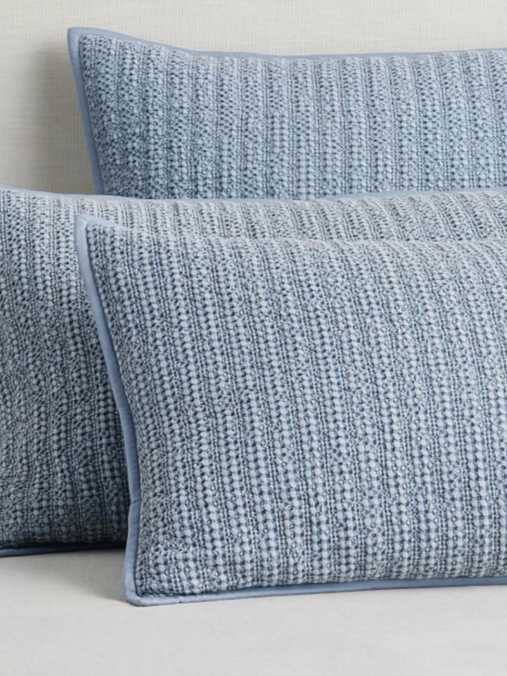 Pottary Barn: Chambray Honeycomb Cotton Duvet Cover, King/Cal. King - Picture 2 of 2